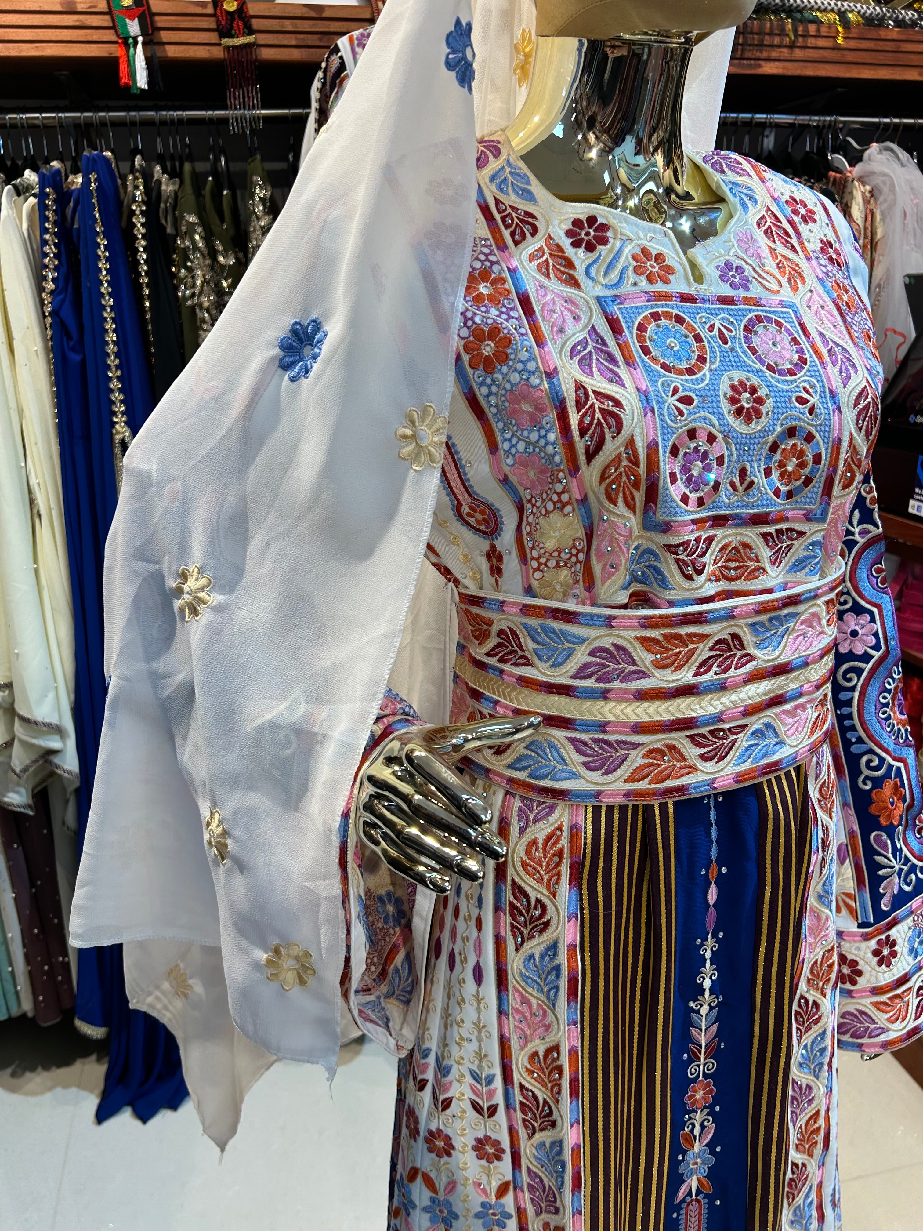Blue Malaka Thobe